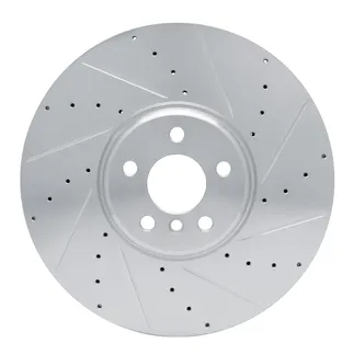 R1 Concepts EDZ-31131D Brake Rotor Drilled & Slotted Silver